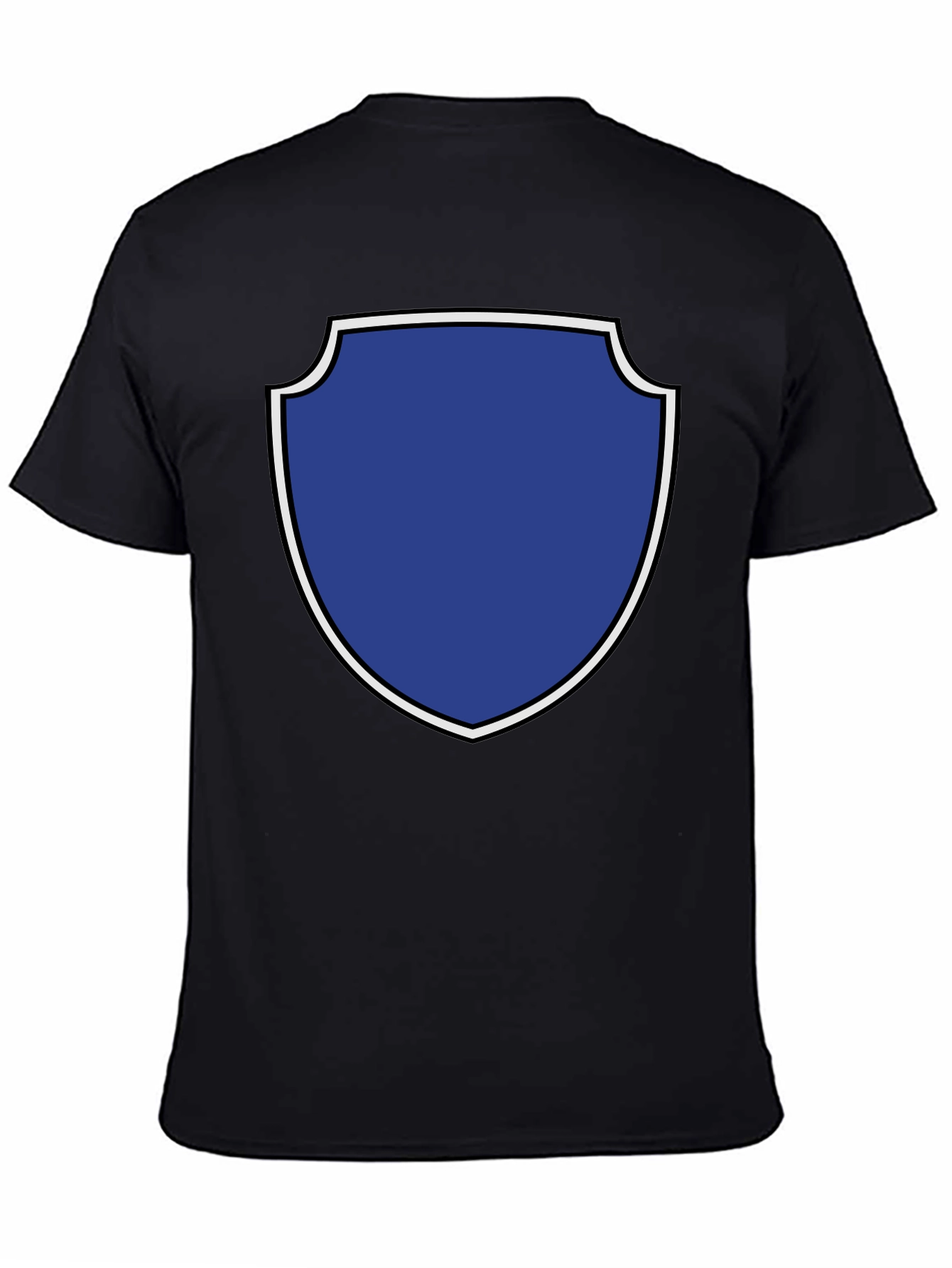 Graphic Tee: Blue Shield Black T-Shirt