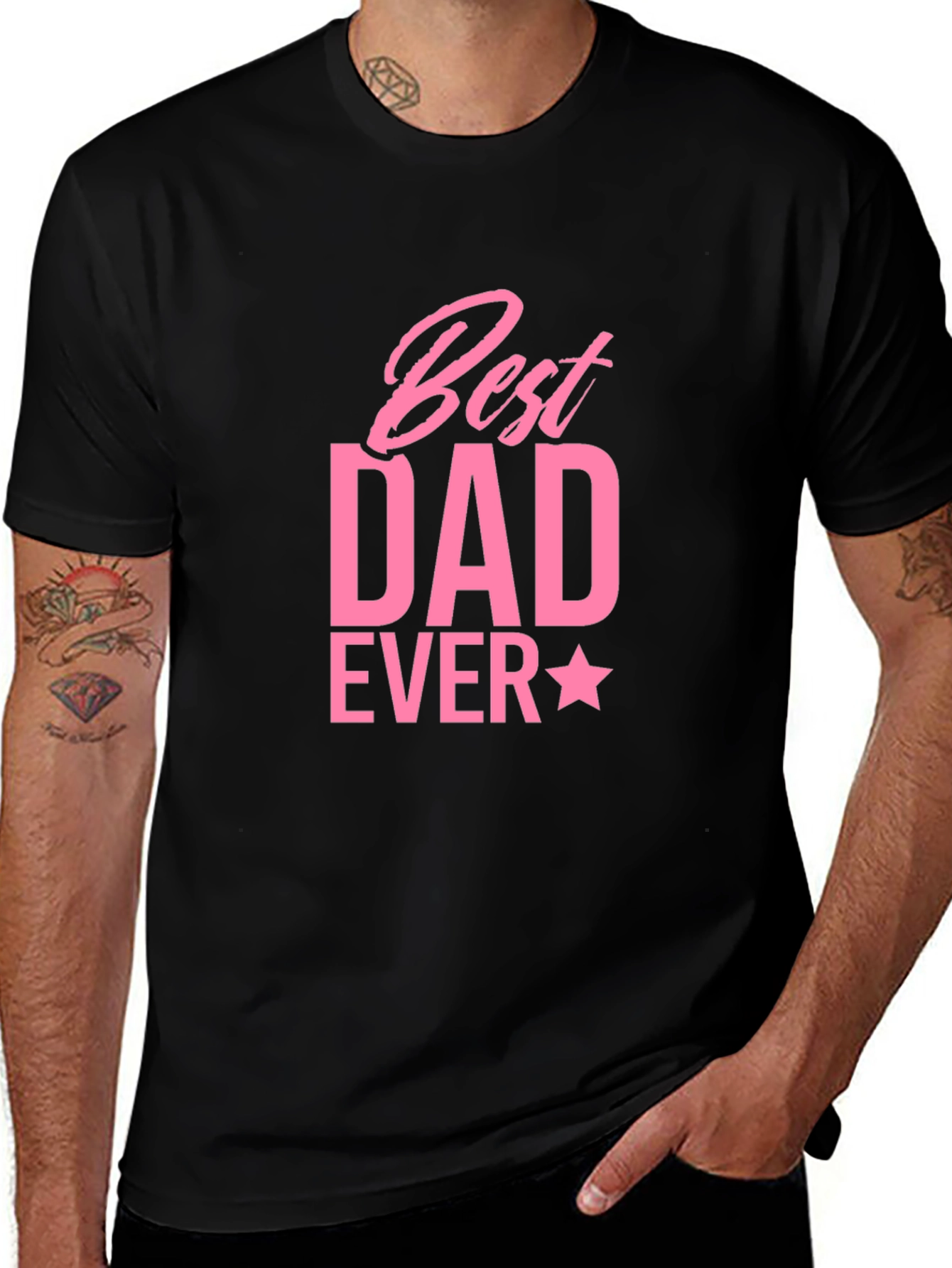 Best Dad Ever T-Shirt - Black