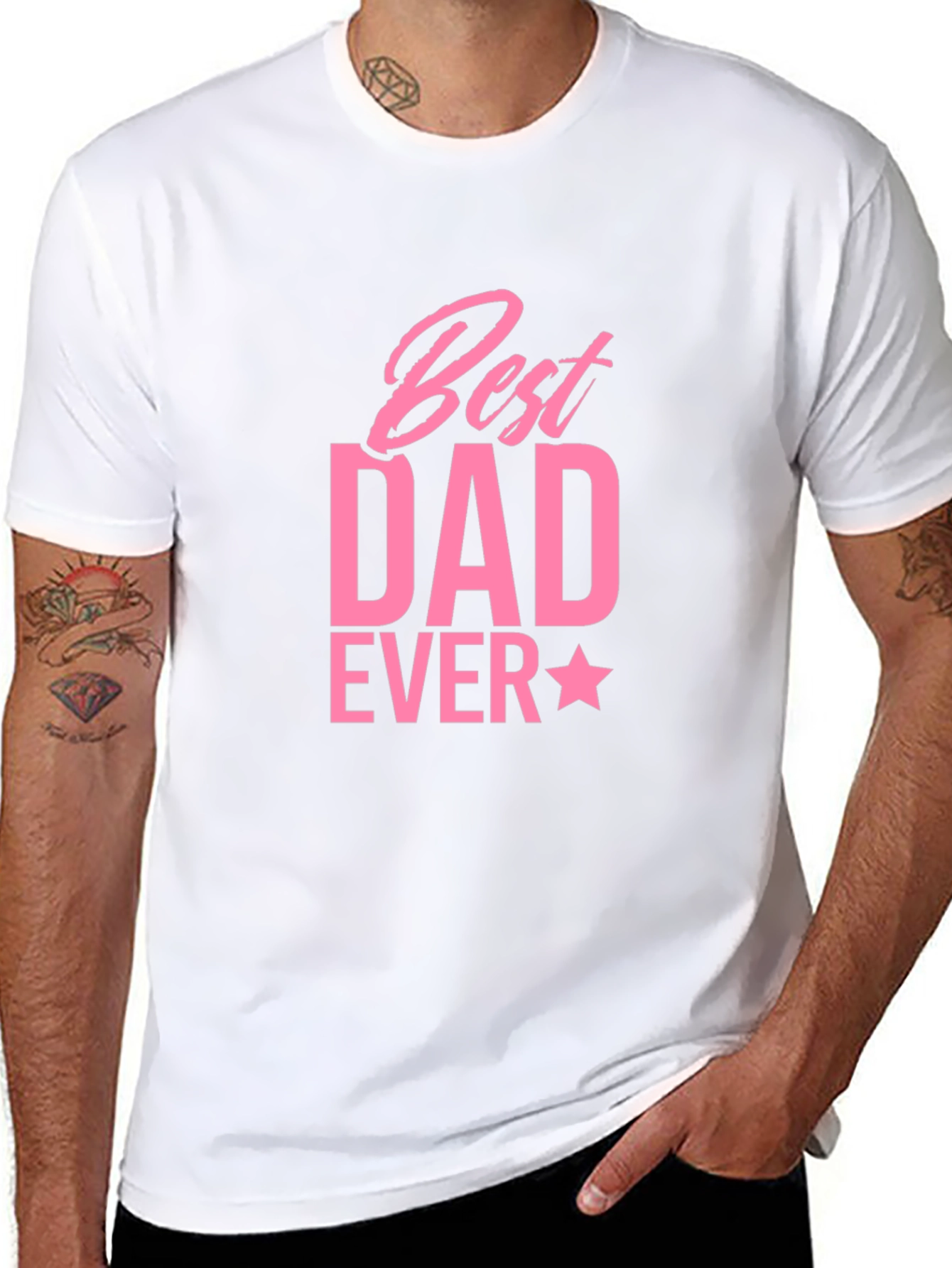 Best Dad Ever T-Shirt - Black