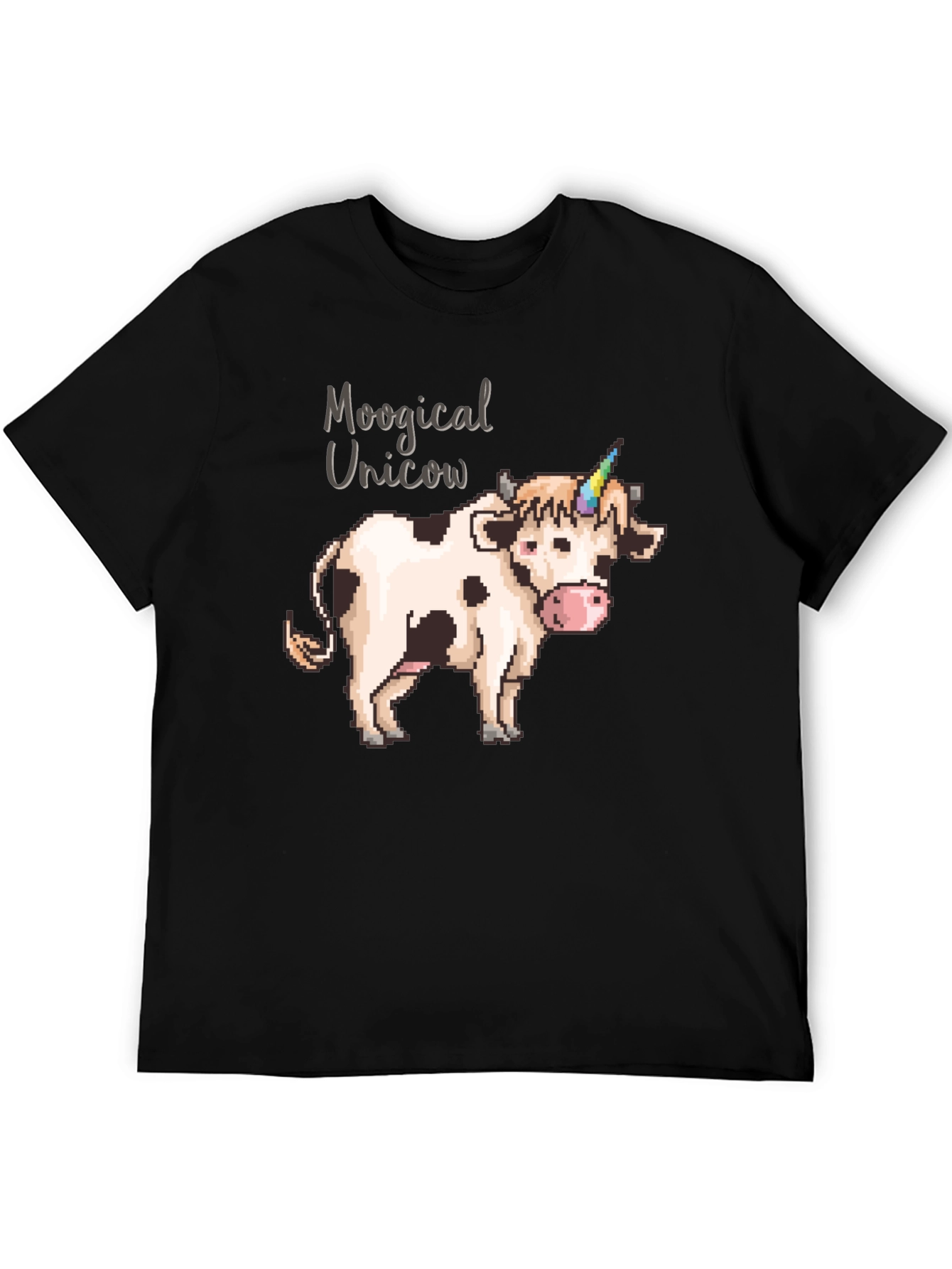 Moogical Unicow T-Shirt - Black Cotton Tee
