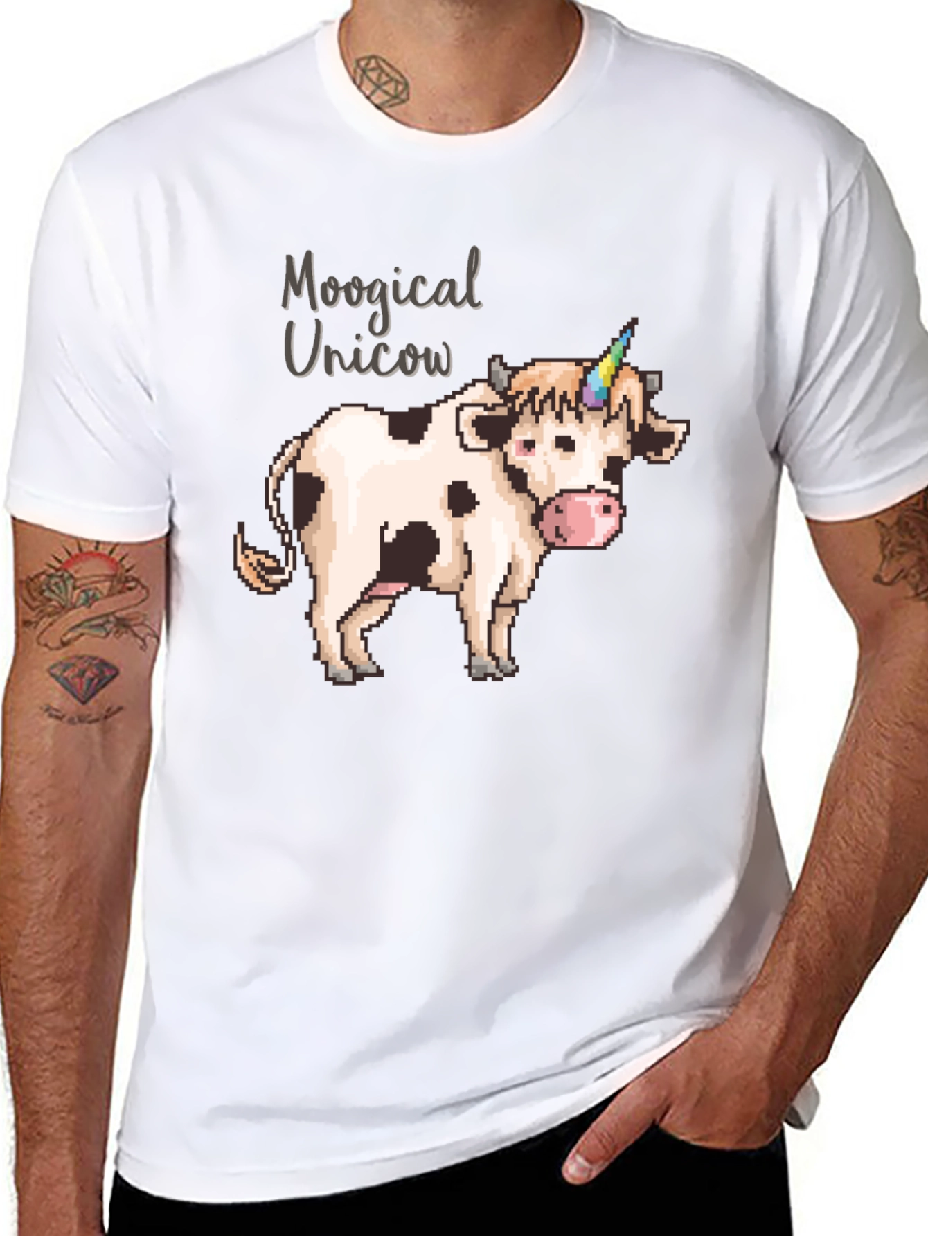 Moogical Unicow T-Shirt - Black Cotton Tee