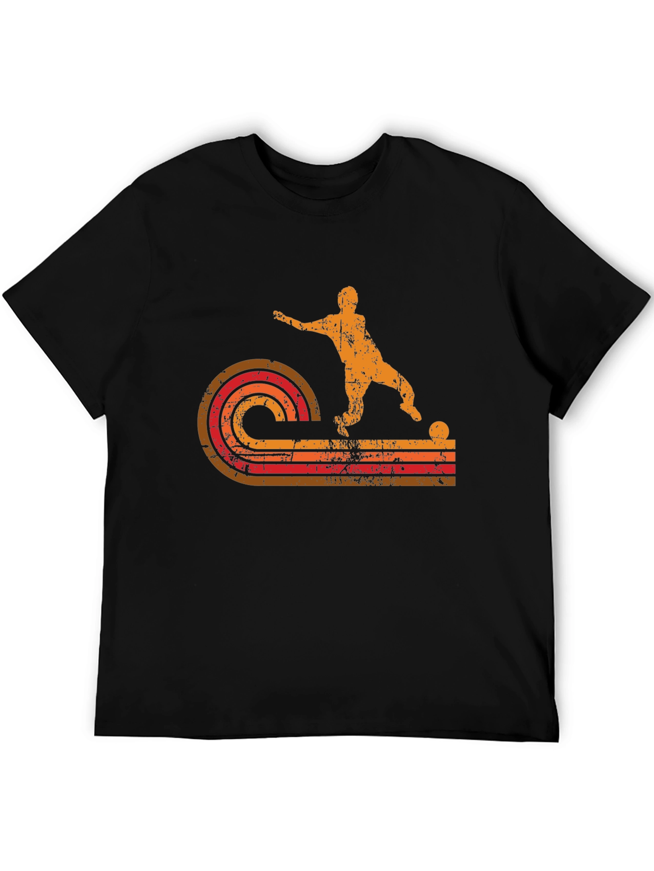 Retro Soccer Player Graphic T-Shirt