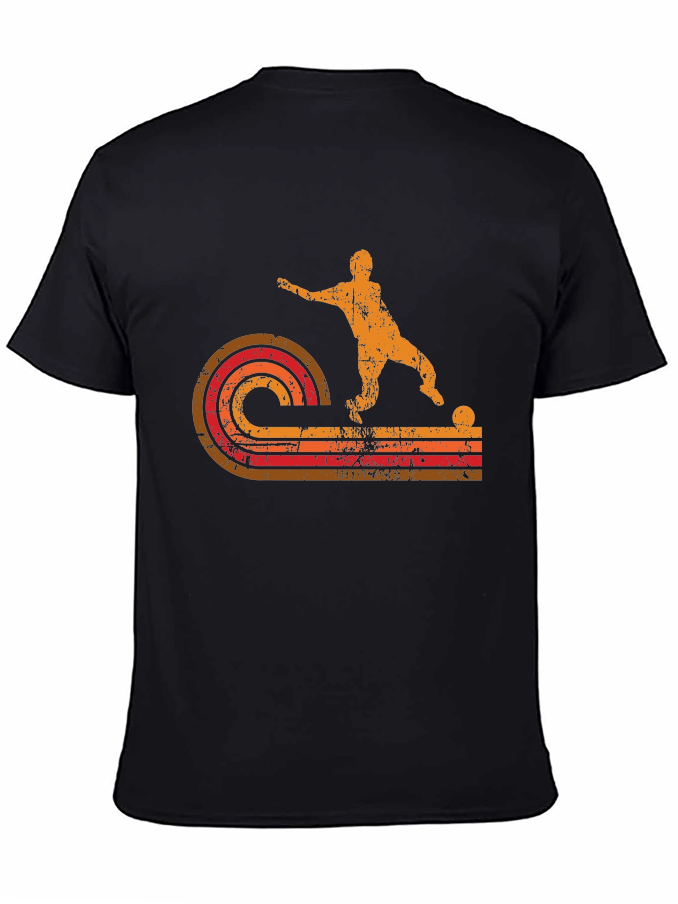 Retro Soccer Player Graphic T-Shirt