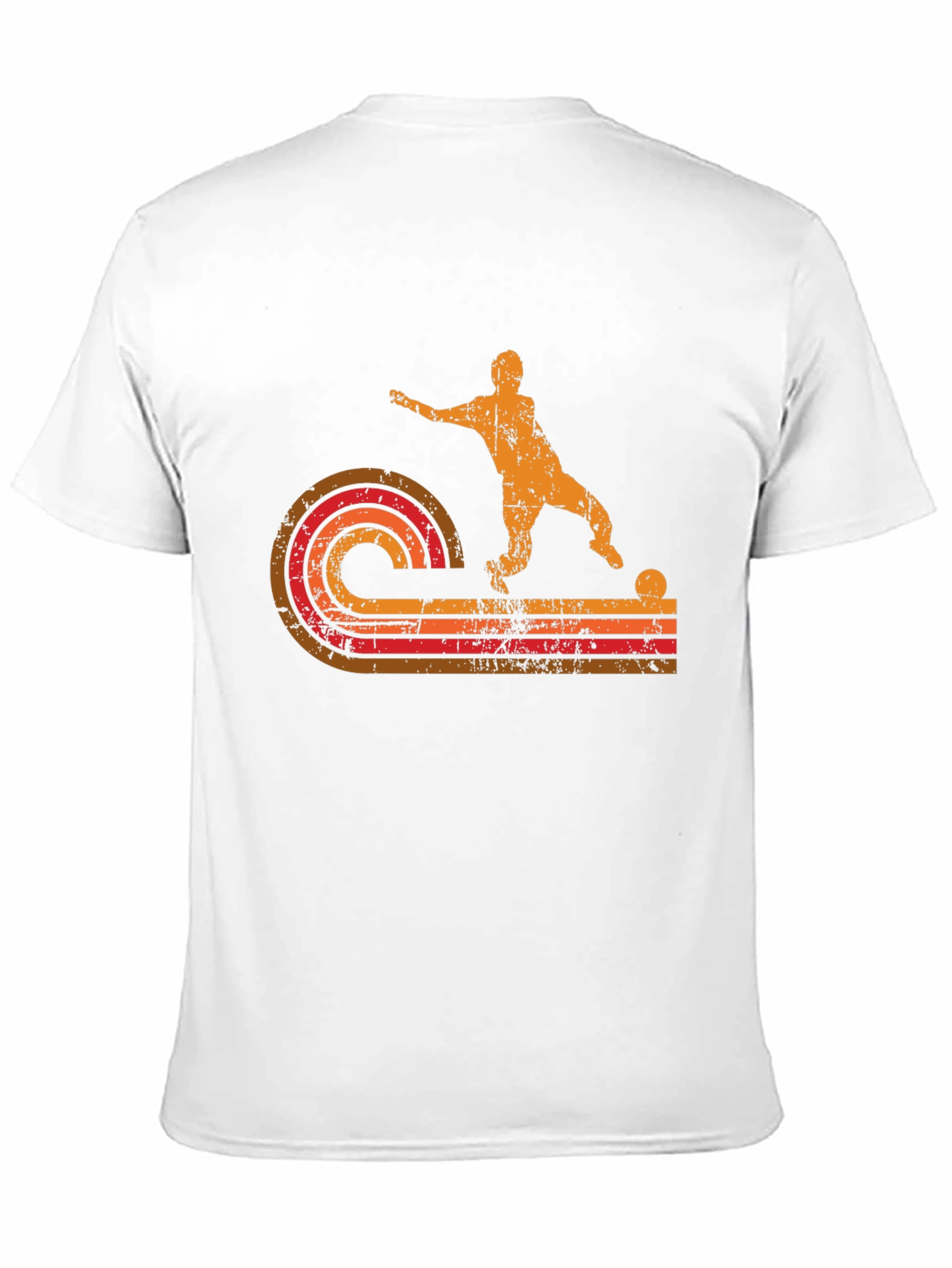 Retro Soccer Player Graphic T-Shirt