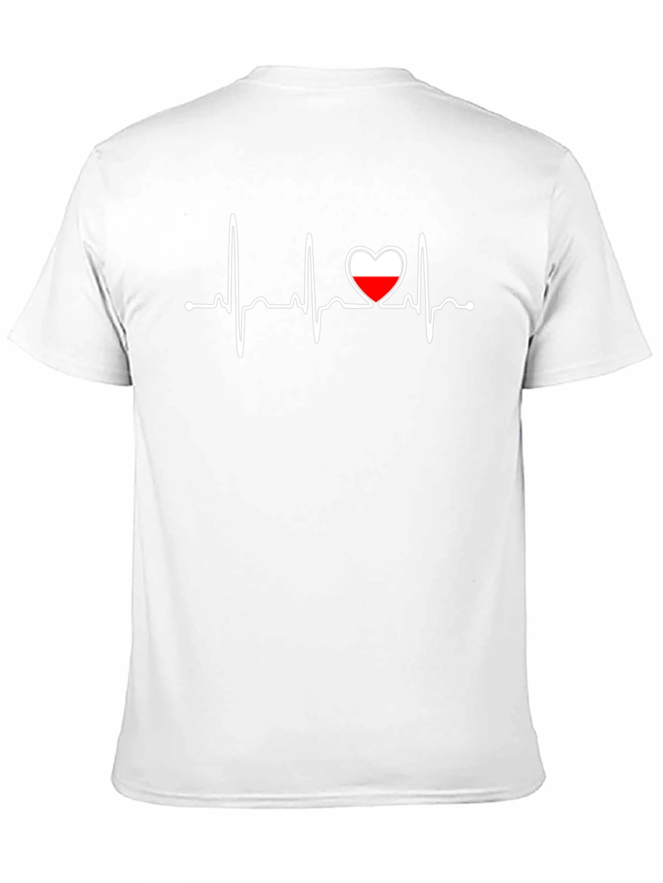 Heartbeat Poland Flag Graphic T-Shirt