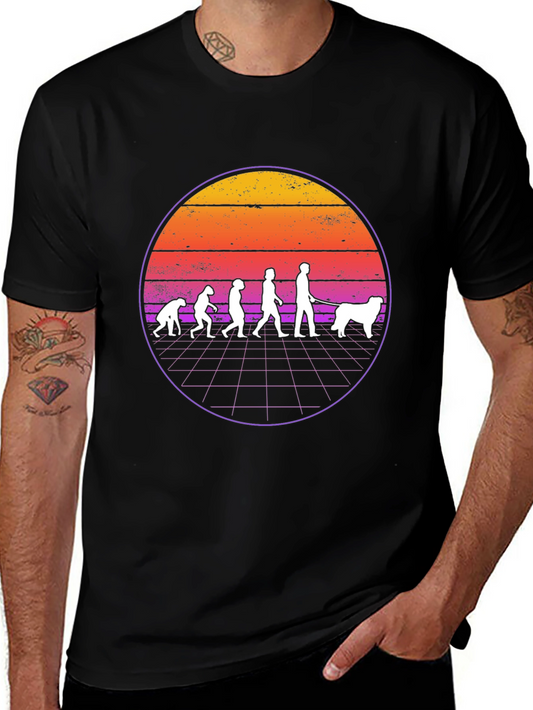 Evolution of Dog Walking T-Shirt