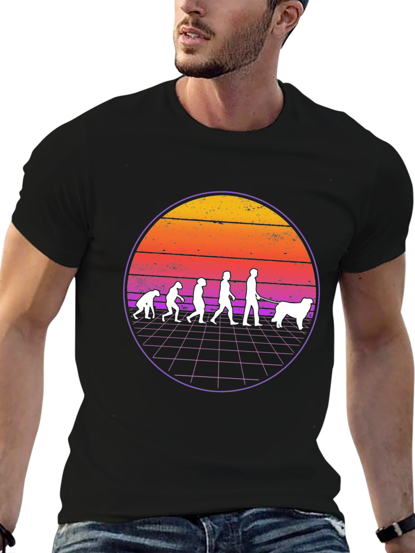 Evolution of Dog Walking T-Shirt