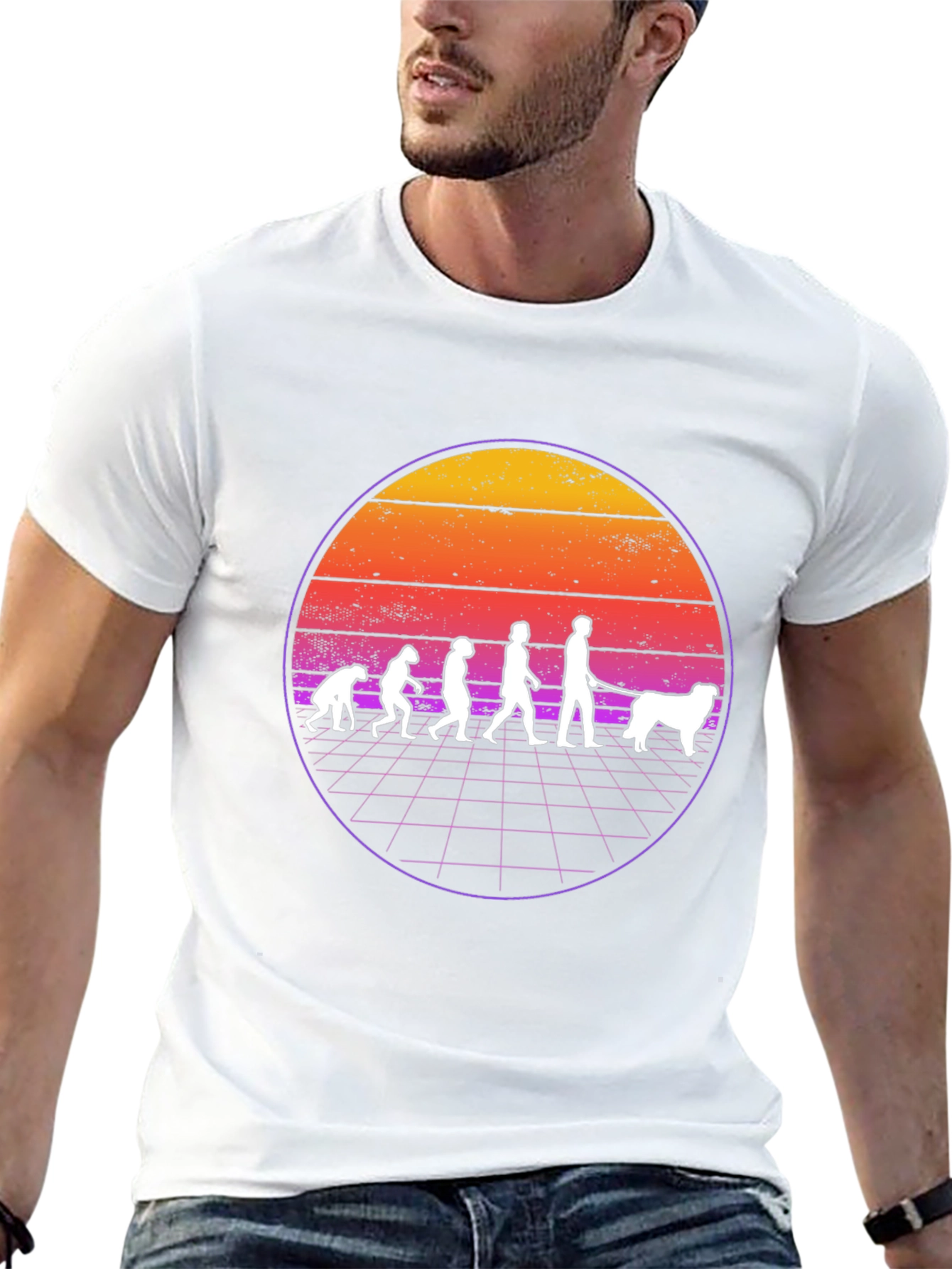 Evolution of Dog Walking T-Shirt