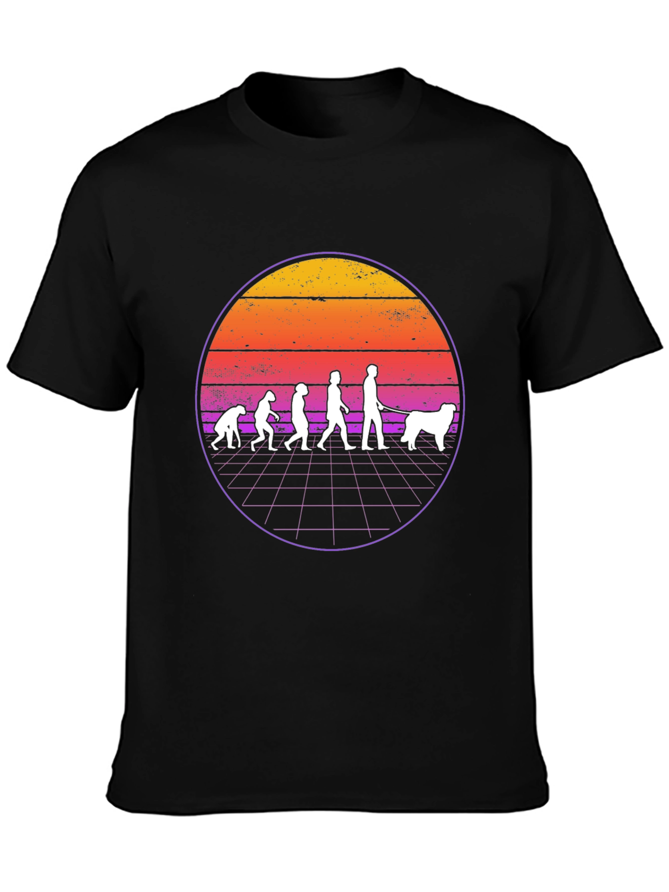 Evolution of Dog Walking T-Shirt