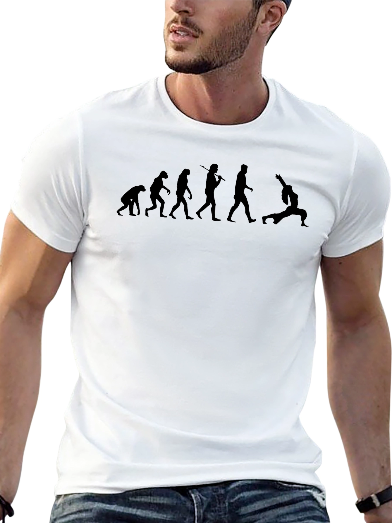 Evolution of Yoga Black T-Shirt