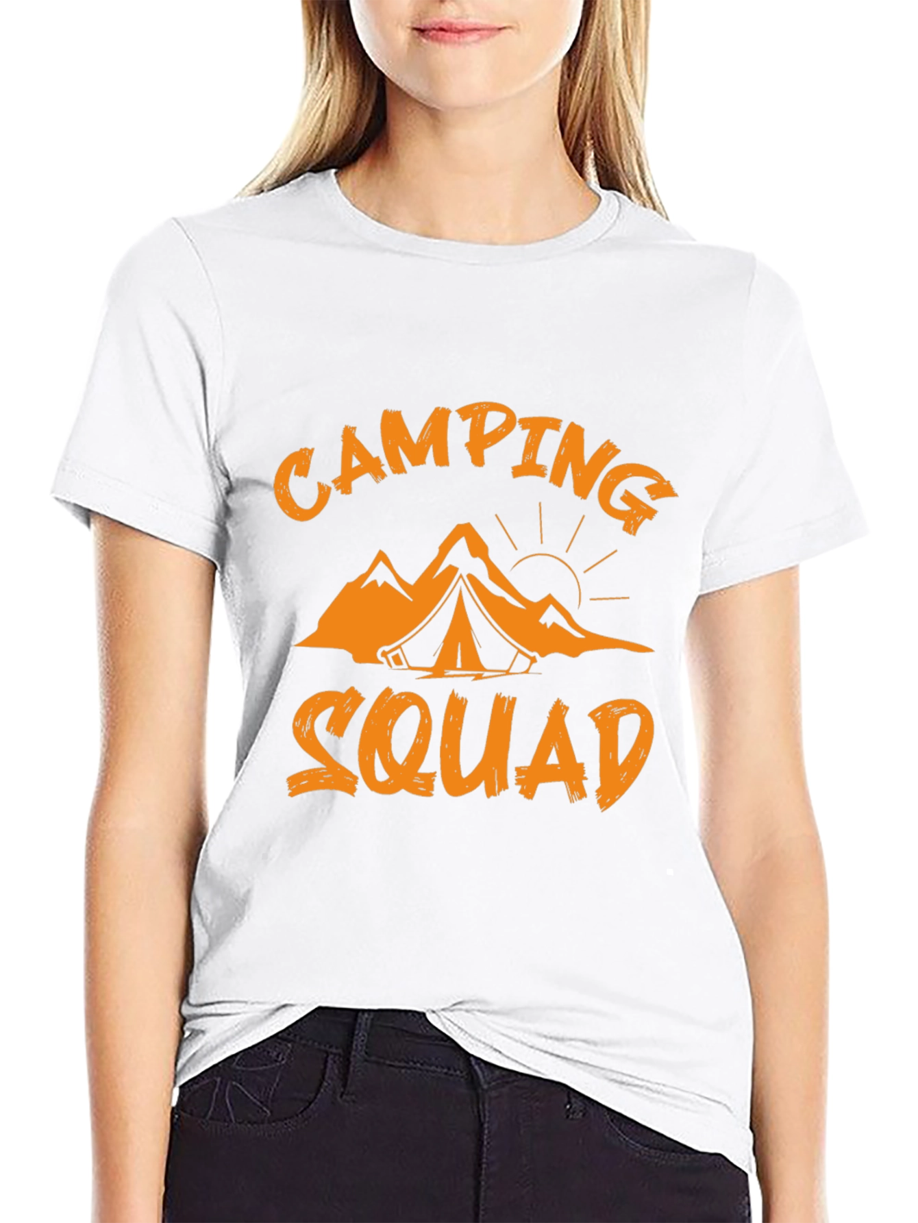 Camping Squad Graphic Tee - Black