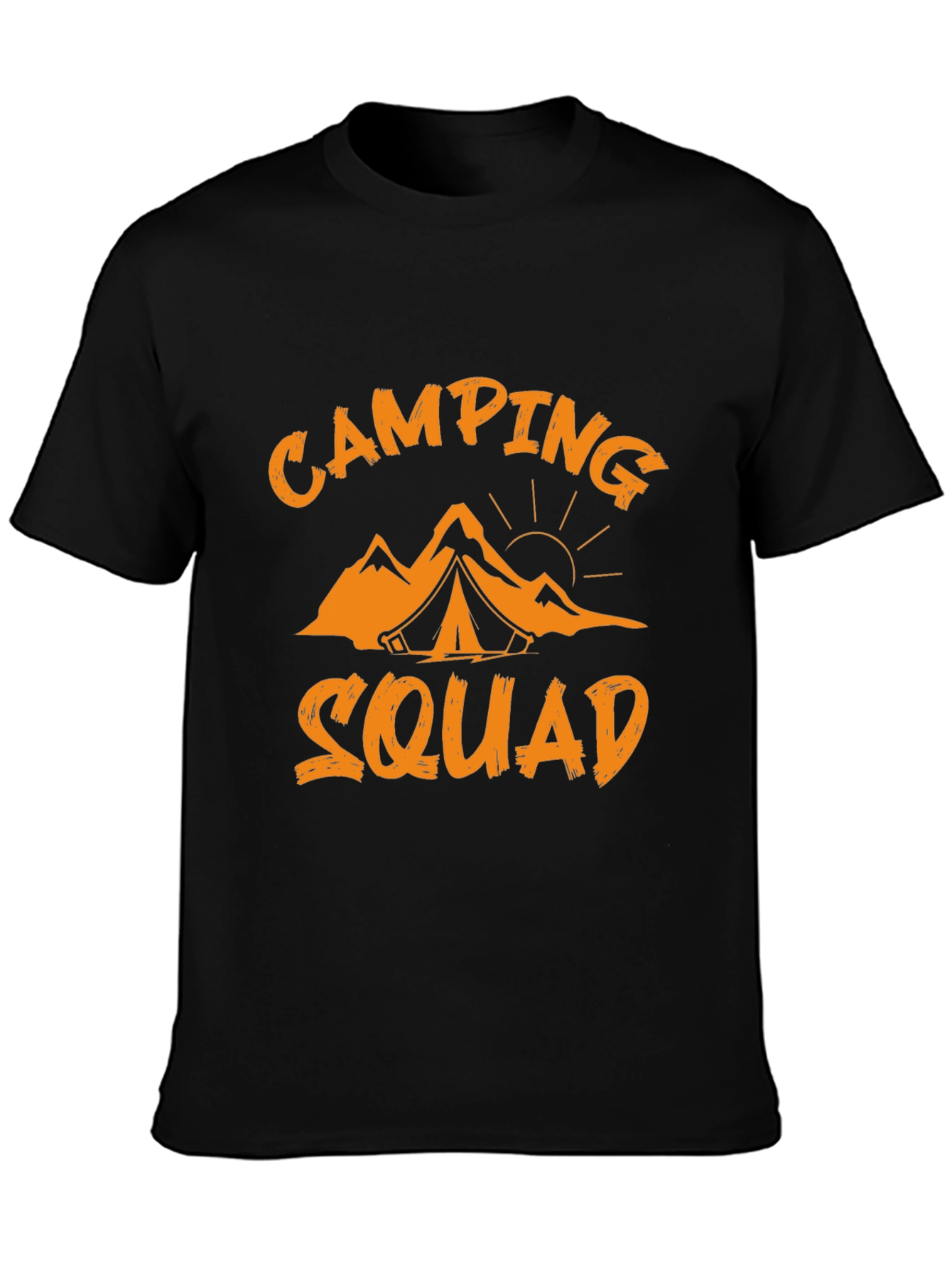 Camping Squad Graphic Tee - Black