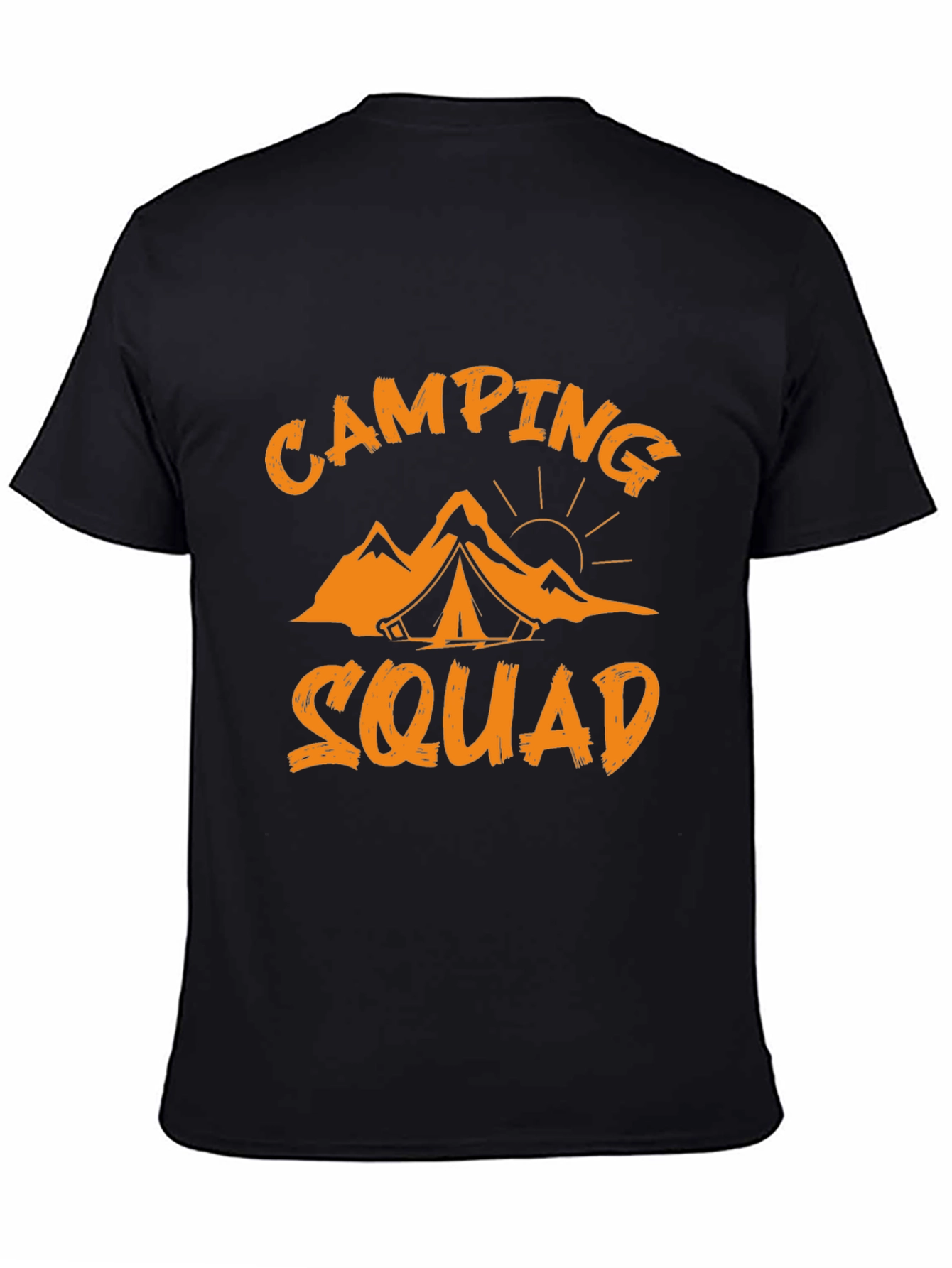 Camping Squad Graphic Tee - Black