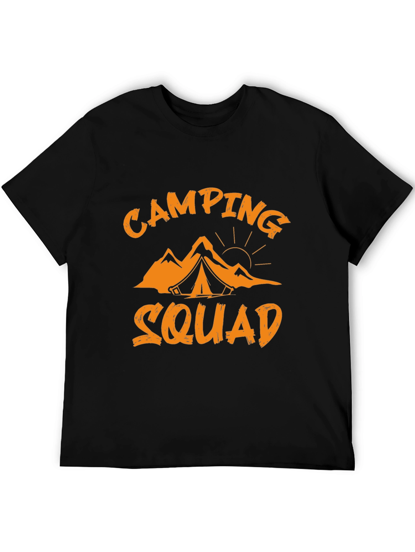 Camping Squad Graphic Tee - Black