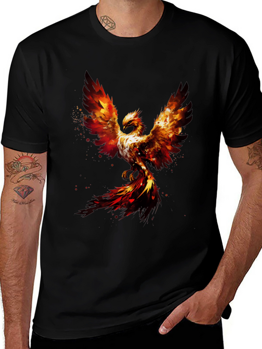 Fiery Phoenix Graphic Tee - Bold & Unique Design