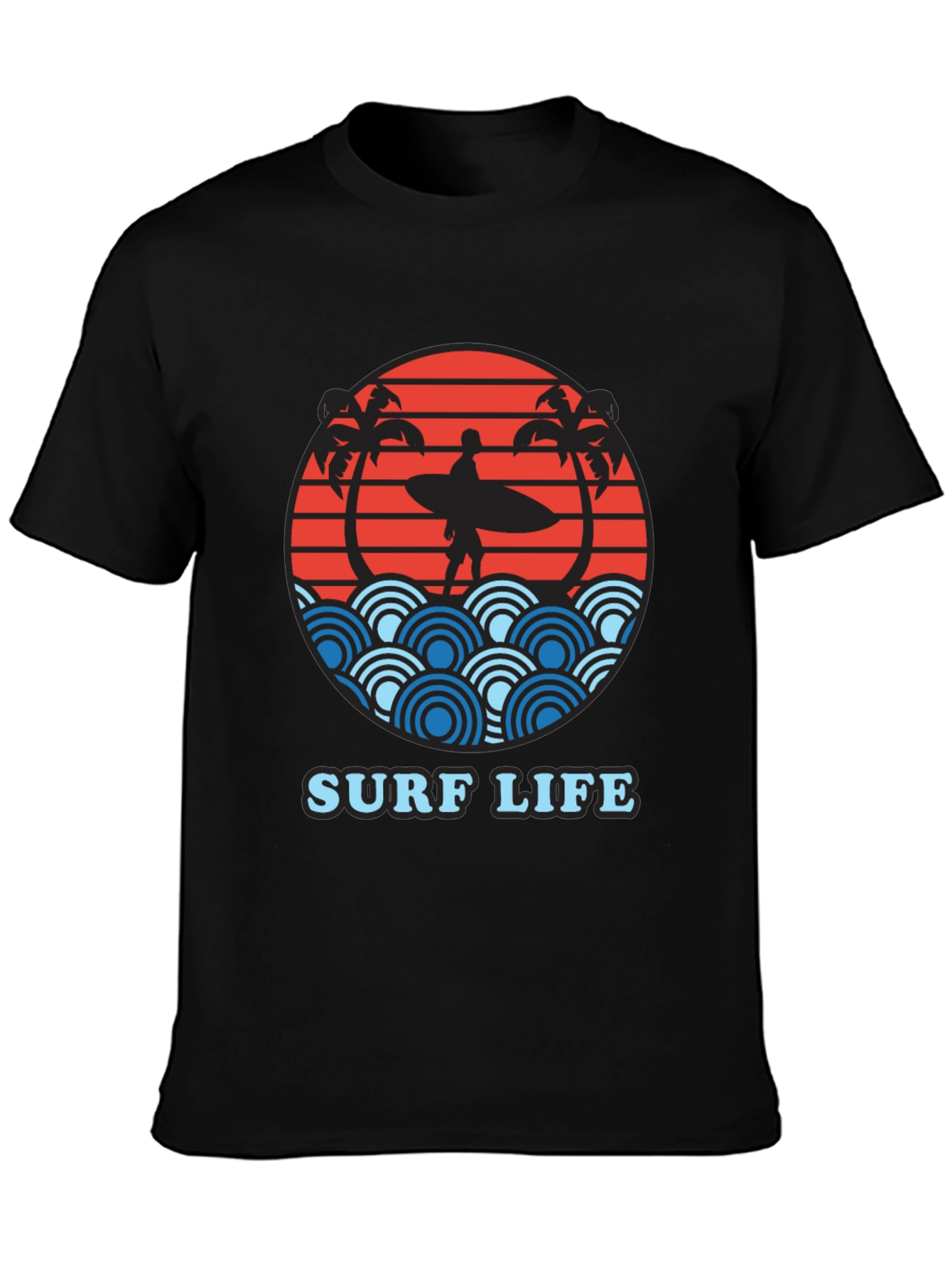 Surf Life Graphic Tee - Summer Beach T-Shirt