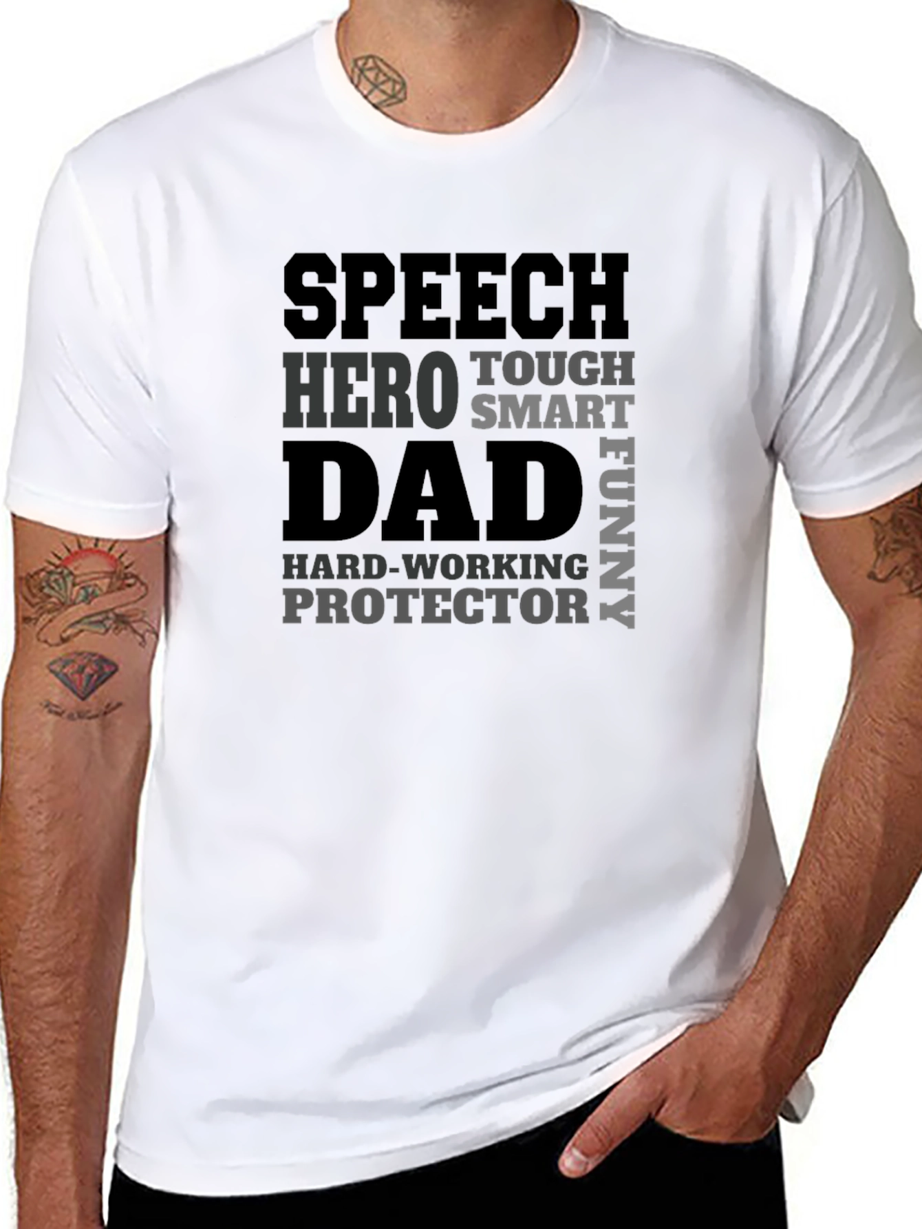 Speech Hero Dad T-Shirt | Fathers Day Gift