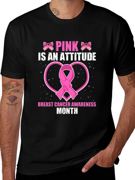 Pink is an Attitude Breast Cancer Awareness T-Shirt