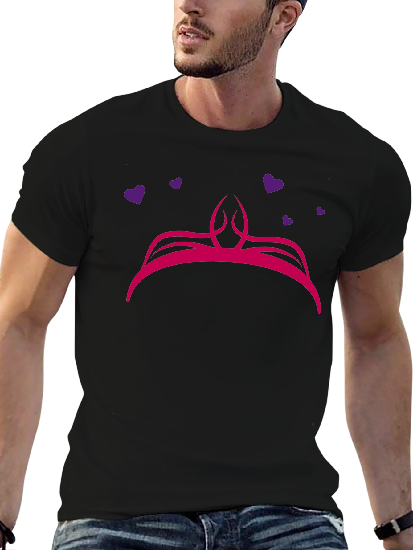 Princess Crown Graphic Tee - Cute Novelty Shirt