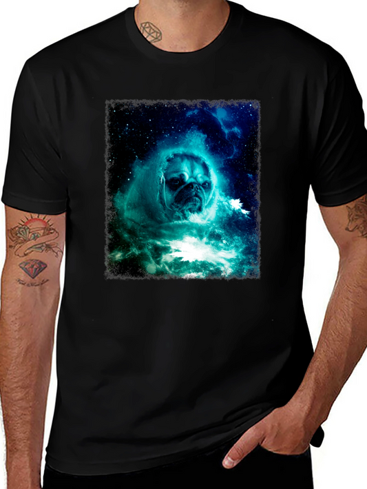 Cosmic Pug Graphic T-Shirt