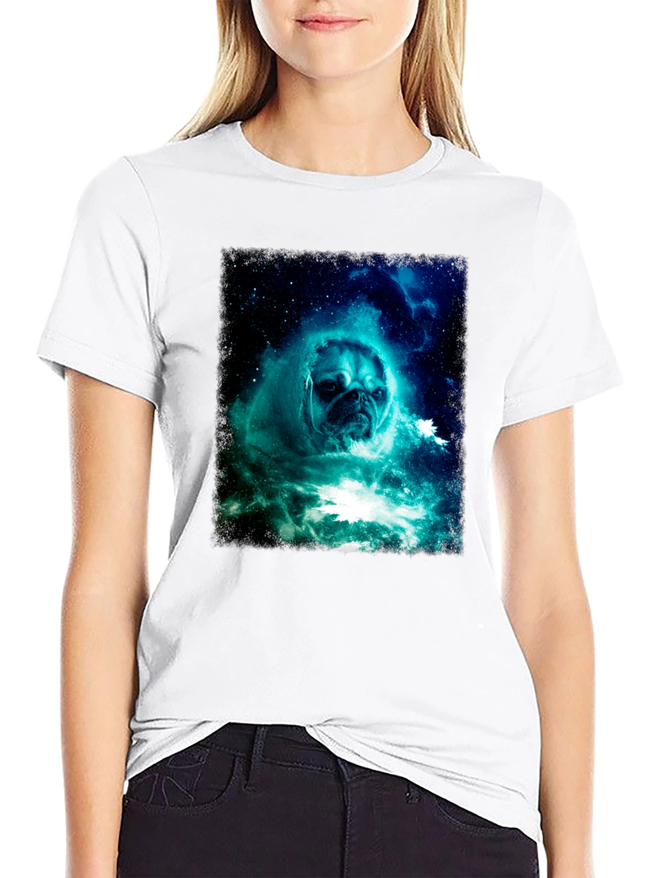 Cosmic Pug Graphic T-Shirt