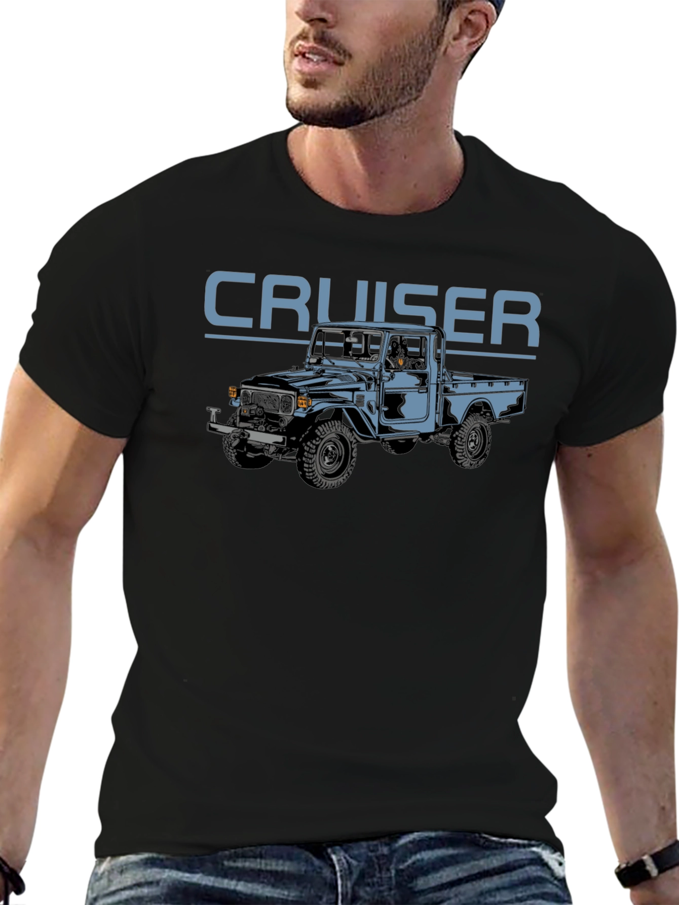 Cruiser Truck Graphic Tee - Black