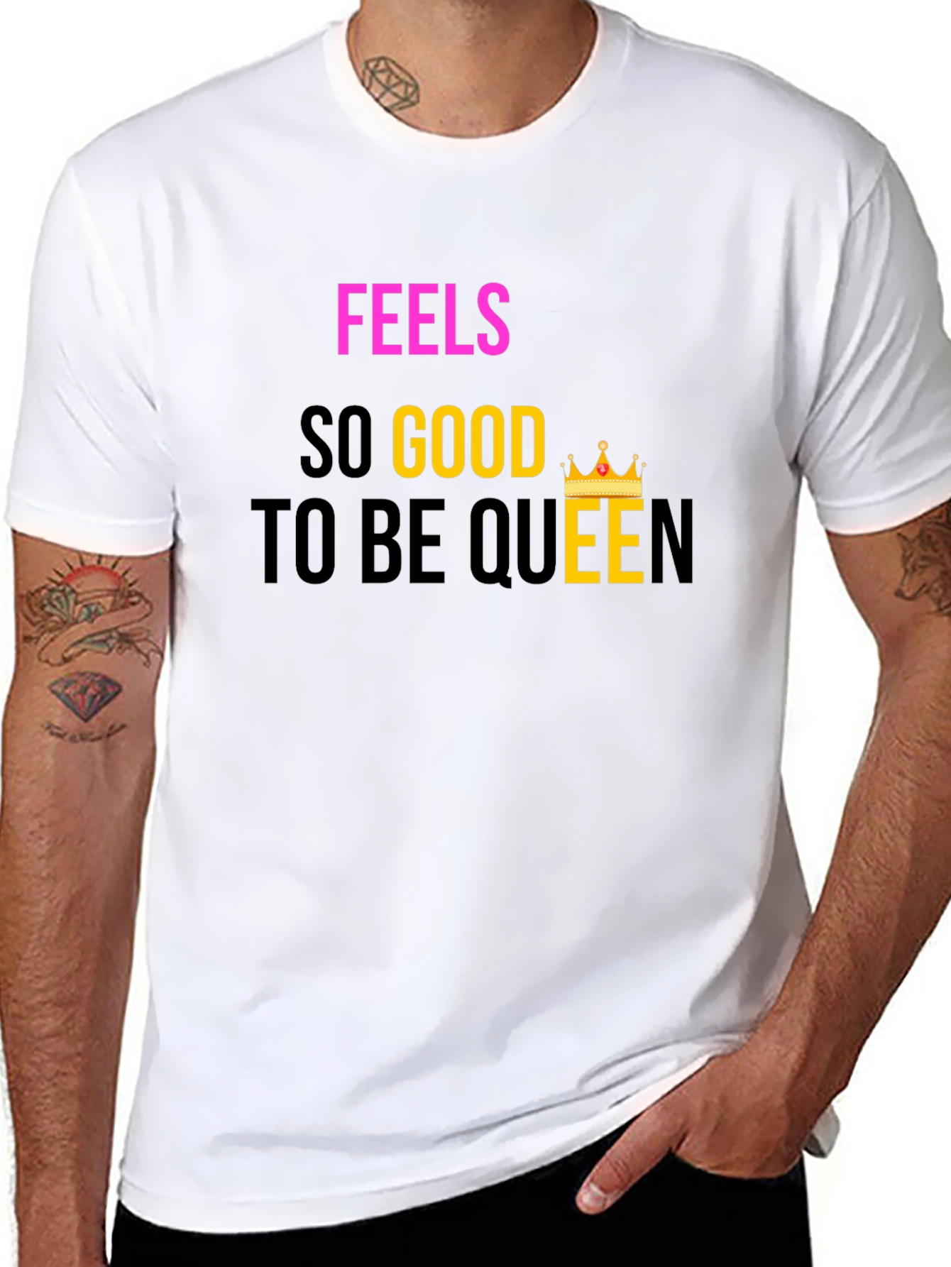 Feels So Good To Be Queen Black T-Shirt