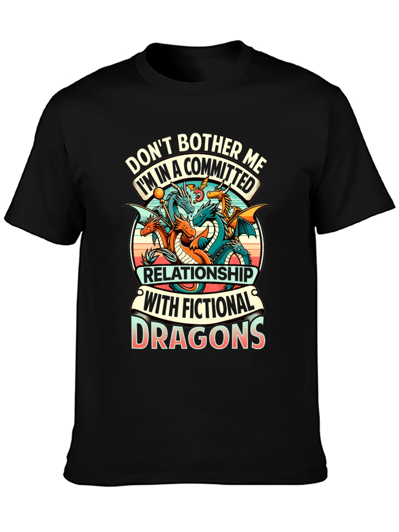 Fictional Dragons Graphic Tee - Gamer Shirt