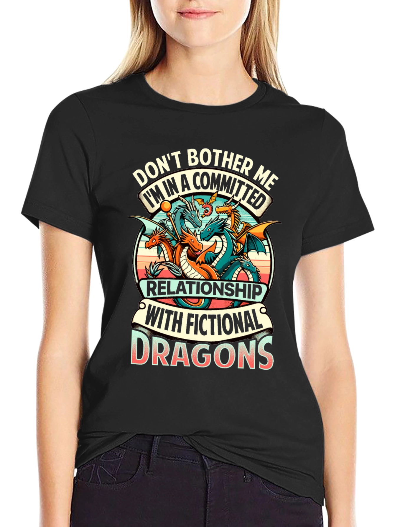 Fictional Dragons Graphic Tee - Gamer Shirt