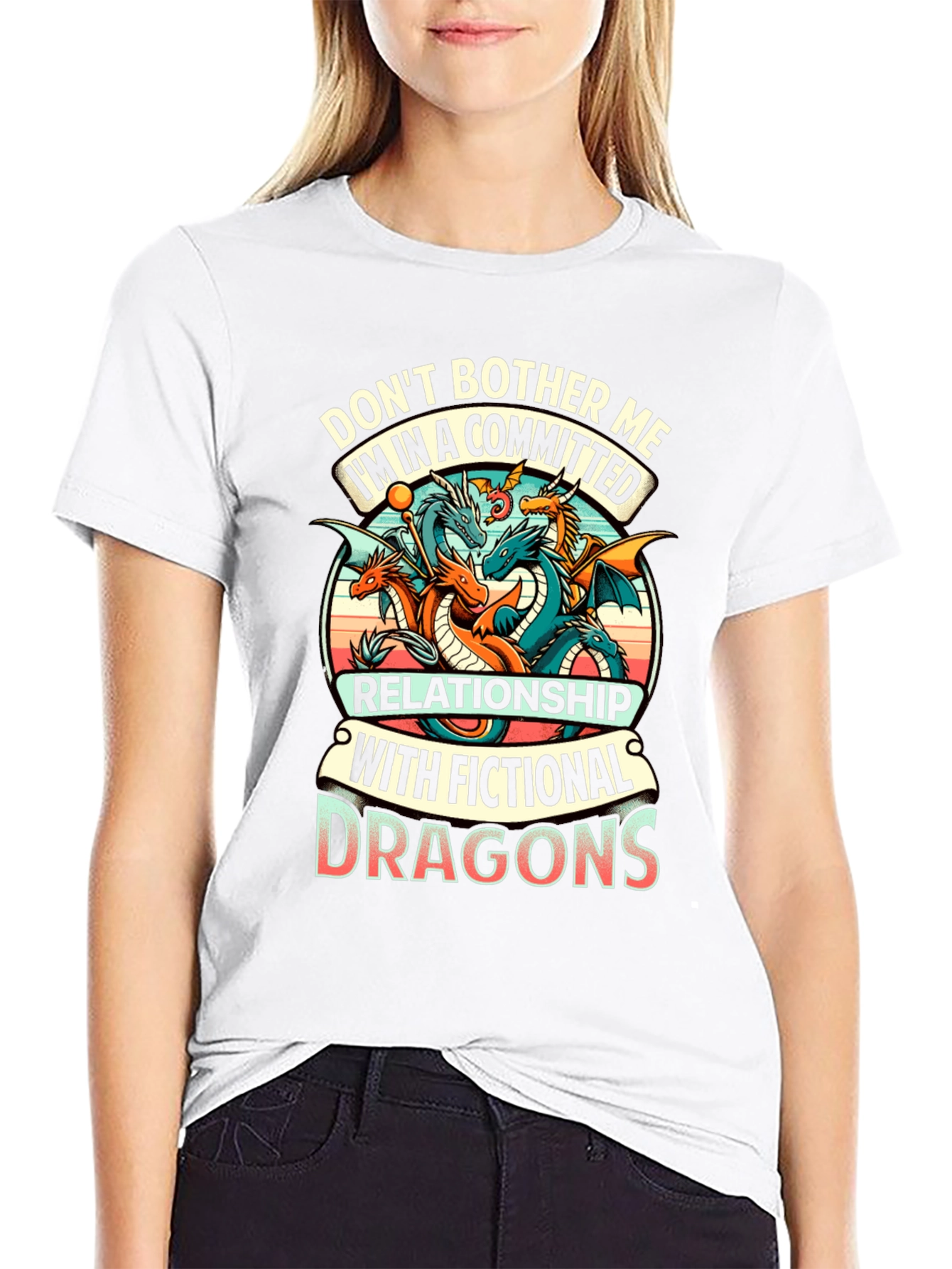 Fictional Dragons Graphic Tee - Gamer Shirt