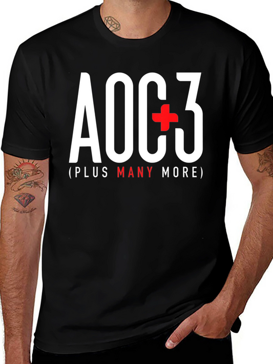 AOC+3 T-Shirt - Political Statement Tee