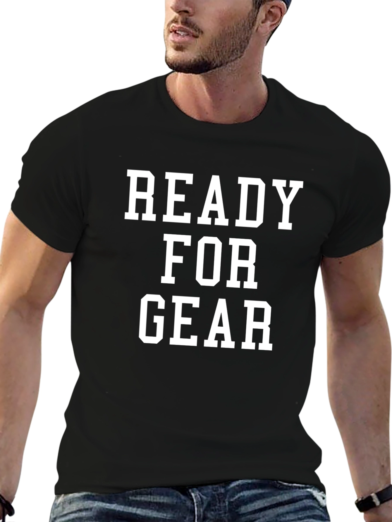Ready for Gear Graphic T-Shirt - Black