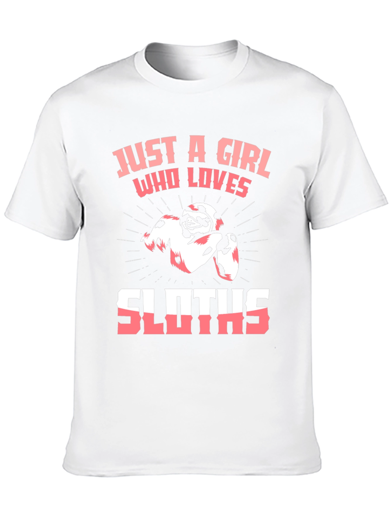 Girl Who Loves Sloths Graphic Tee