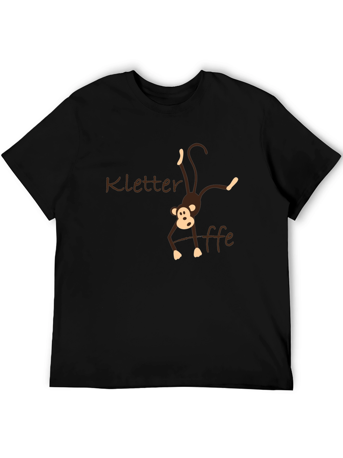 Kletteraffe Monkey Black T-Shirt - Climbing Ape Tee