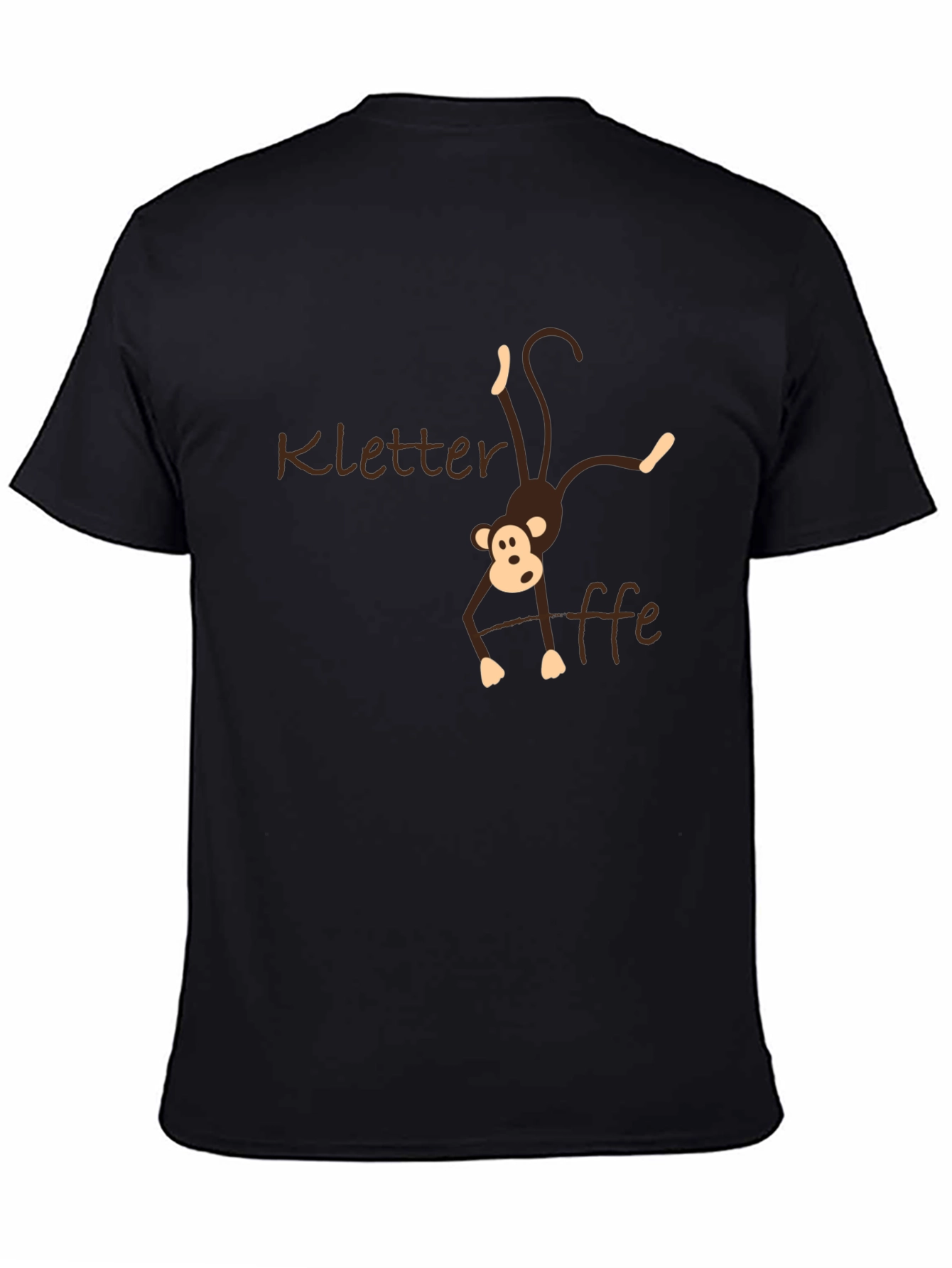 Kletteraffe Monkey Black T-Shirt - Climbing Ape Tee