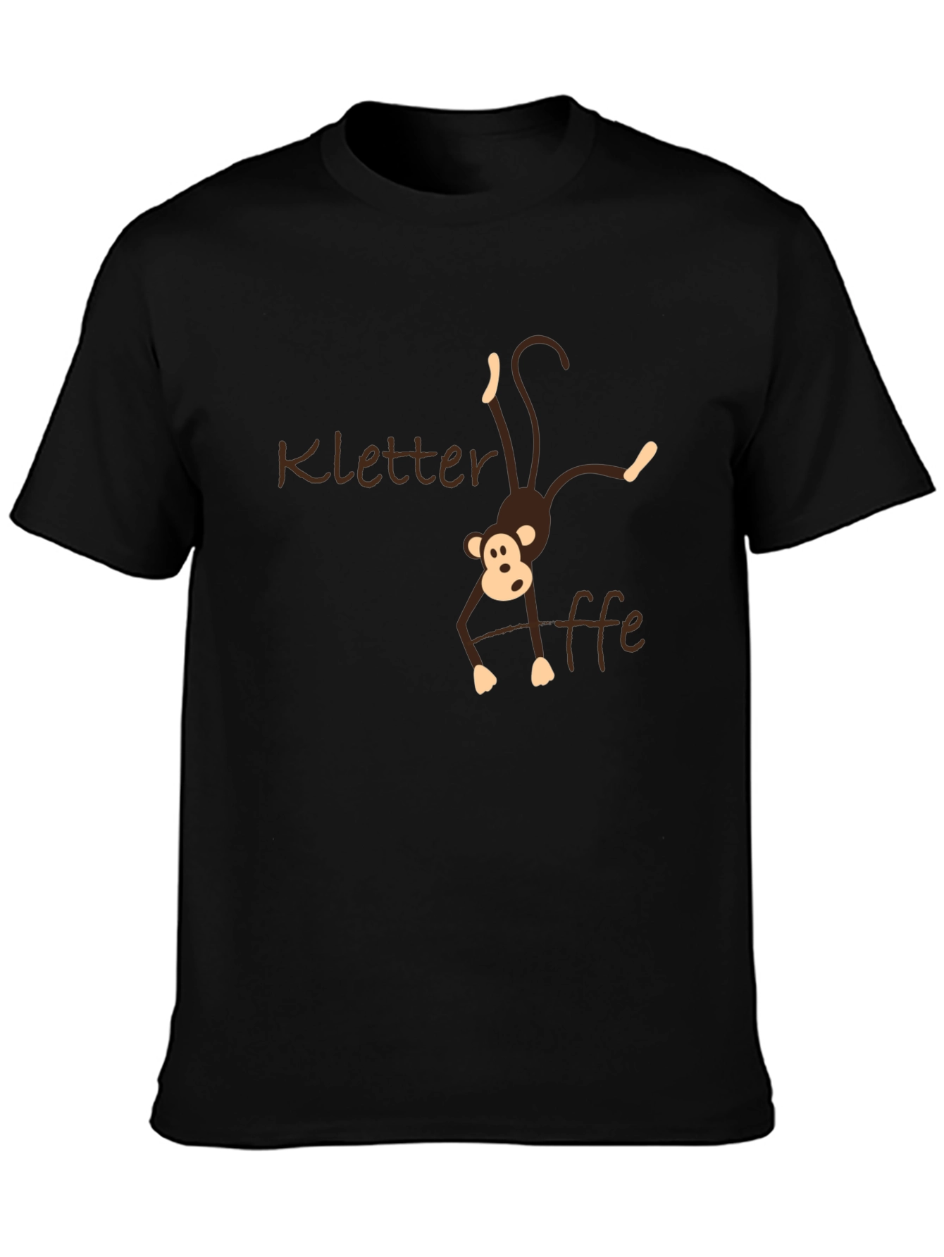 Kletteraffe Monkey Black T-Shirt - Climbing Ape Tee