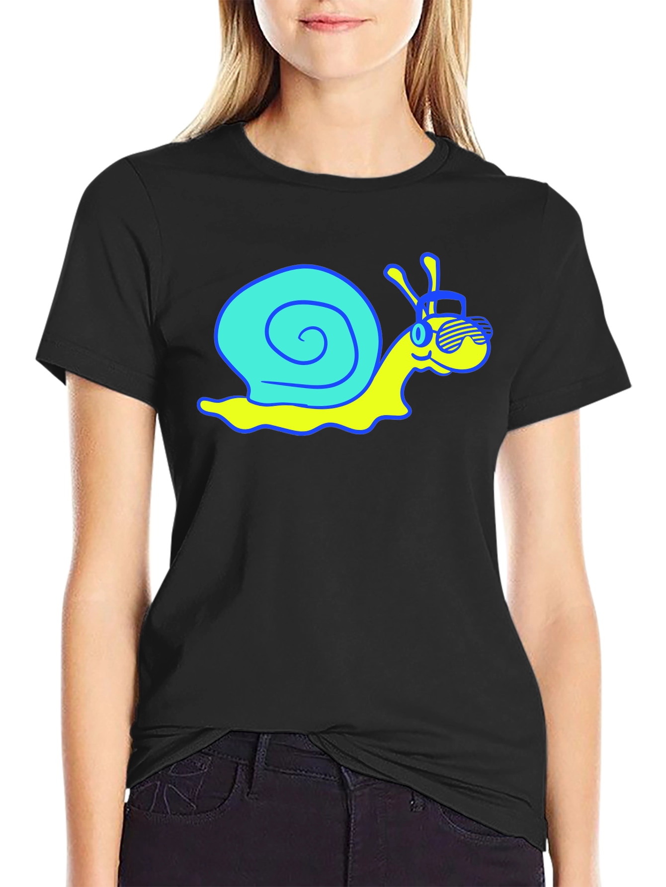 Cool Snail Graphic Tee - Quirky Cartoon Shirt