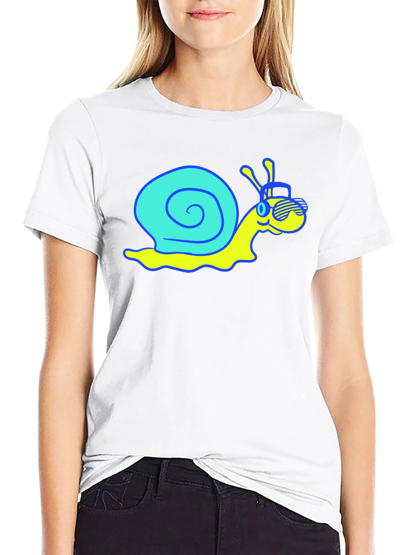 Cool Snail Graphic Tee - Quirky Cartoon Shirt