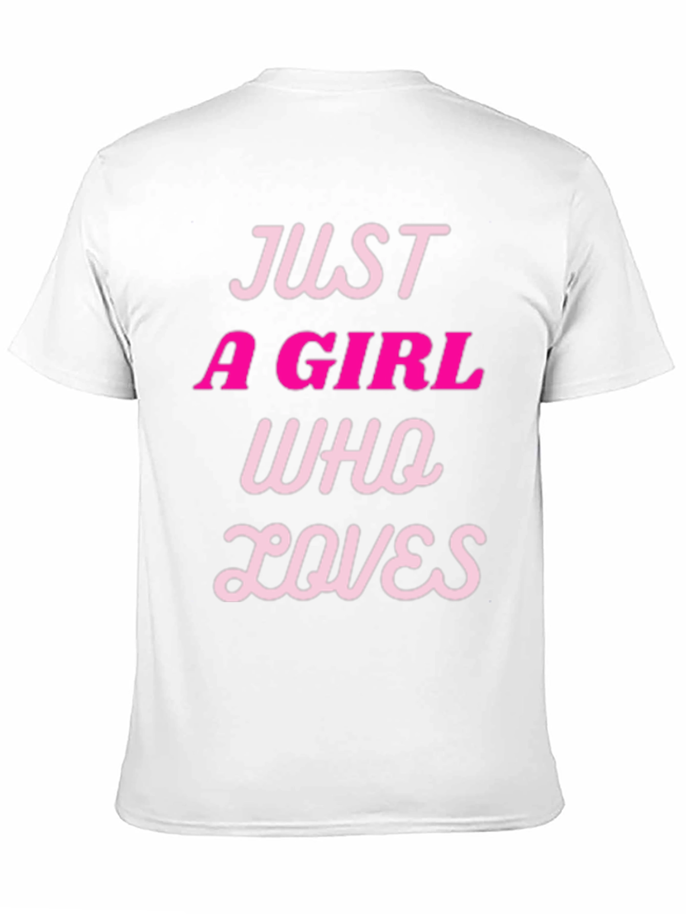 Just a Girl Who Loves T-Shirt - Black