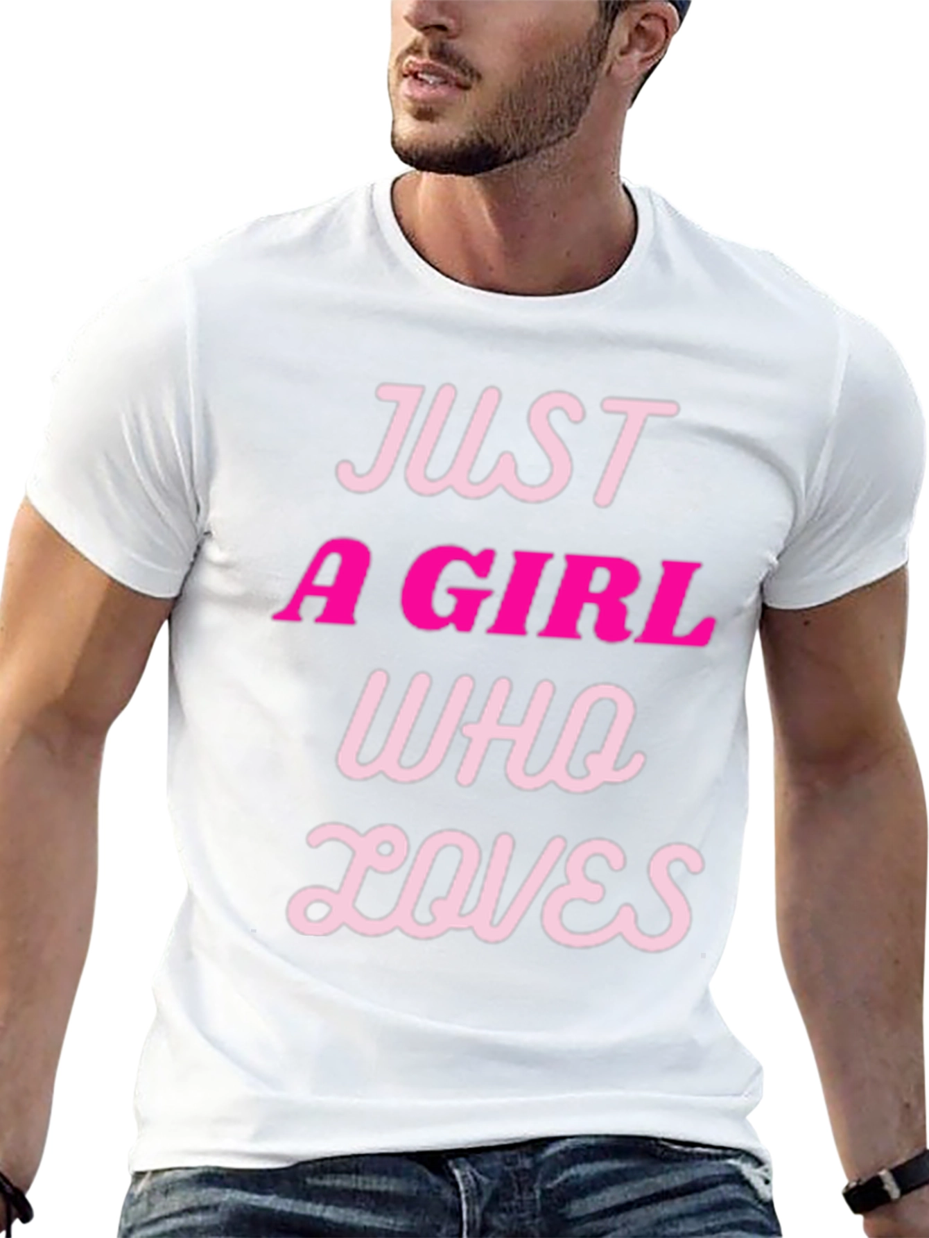 Just a Girl Who Loves T-Shirt - Black