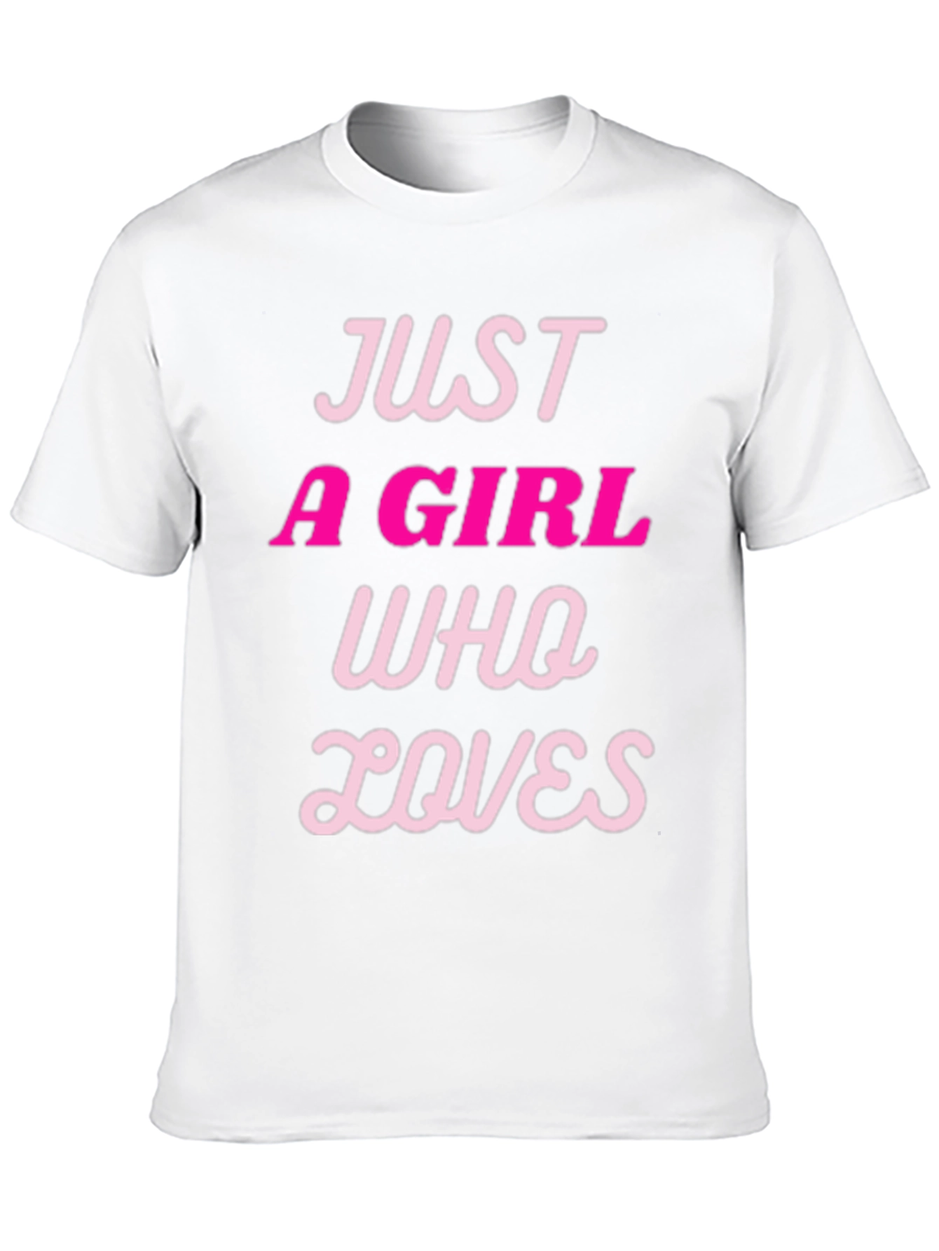 Just a Girl Who Loves T-Shirt - Black