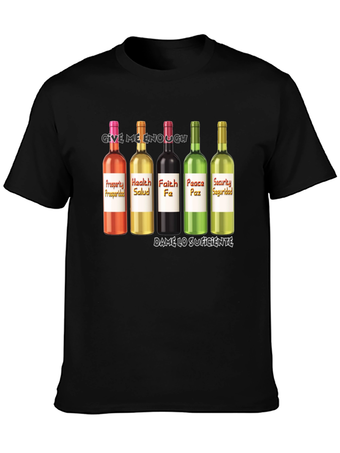 Prosperity Health Faith Peace Security T-Shirt