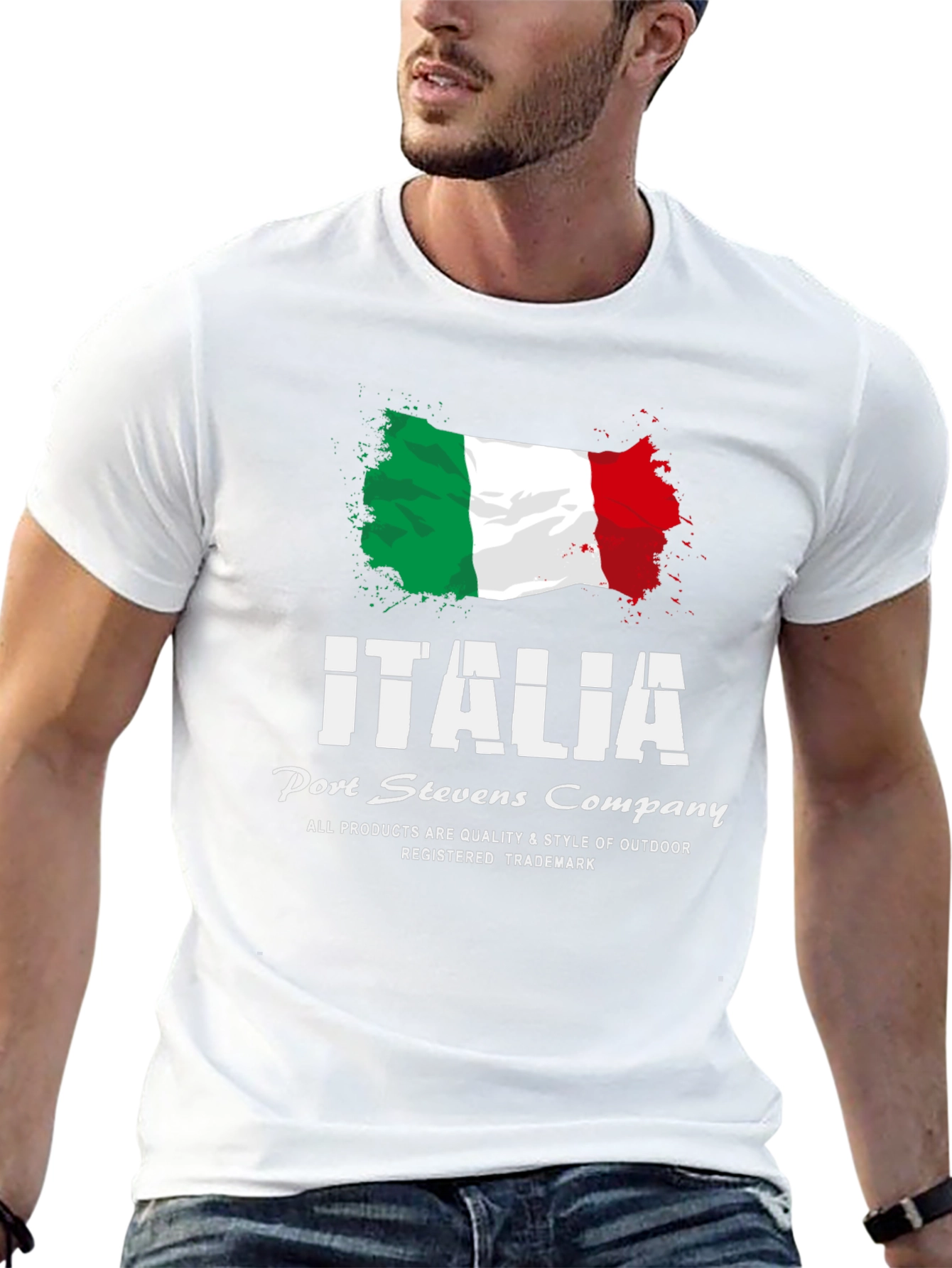 Italia Flag Graphic T-Shirt - Port Stevens Company