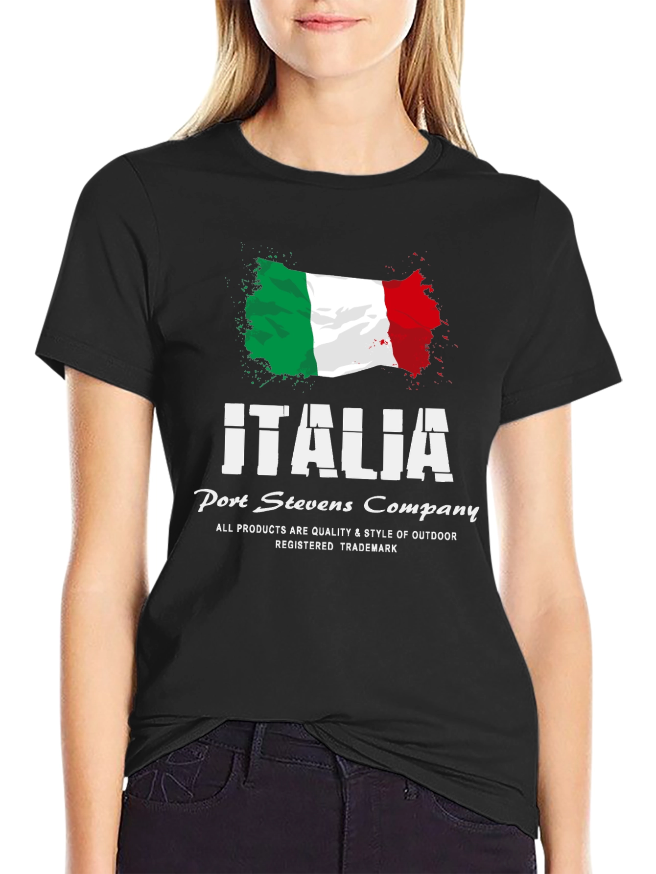 Italia Flag Graphic T-Shirt - Port Stevens Company
