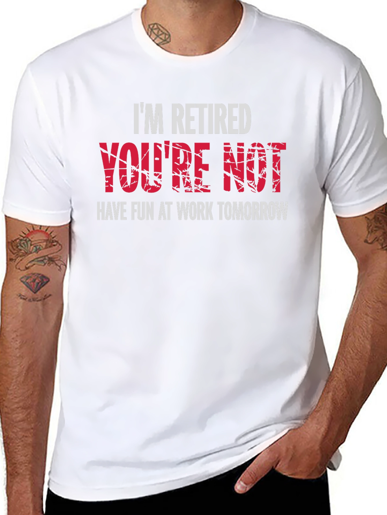 Im Retired Youre Not T-Shirt - Black Graphic Tee