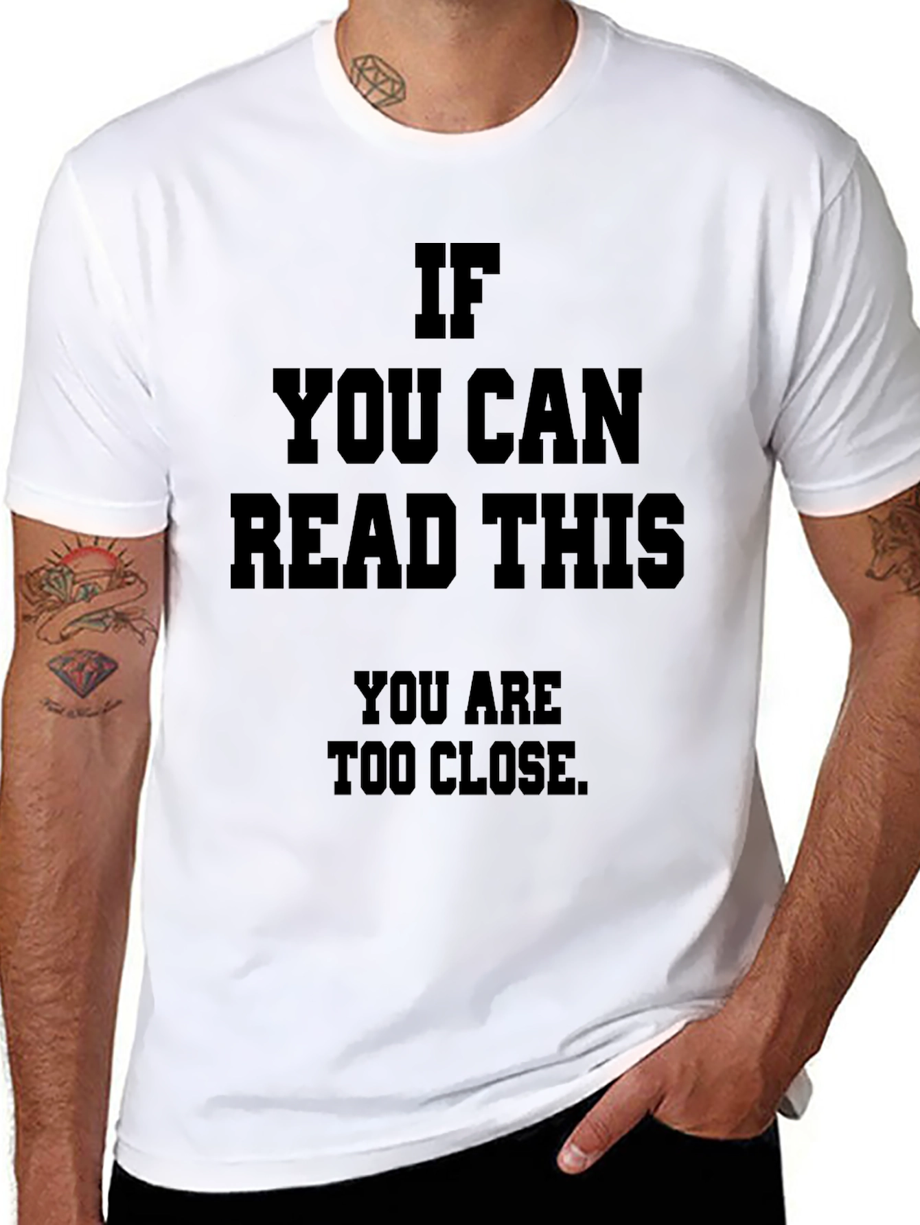 Funny Social Distance T-Shirt: If You Can Read This