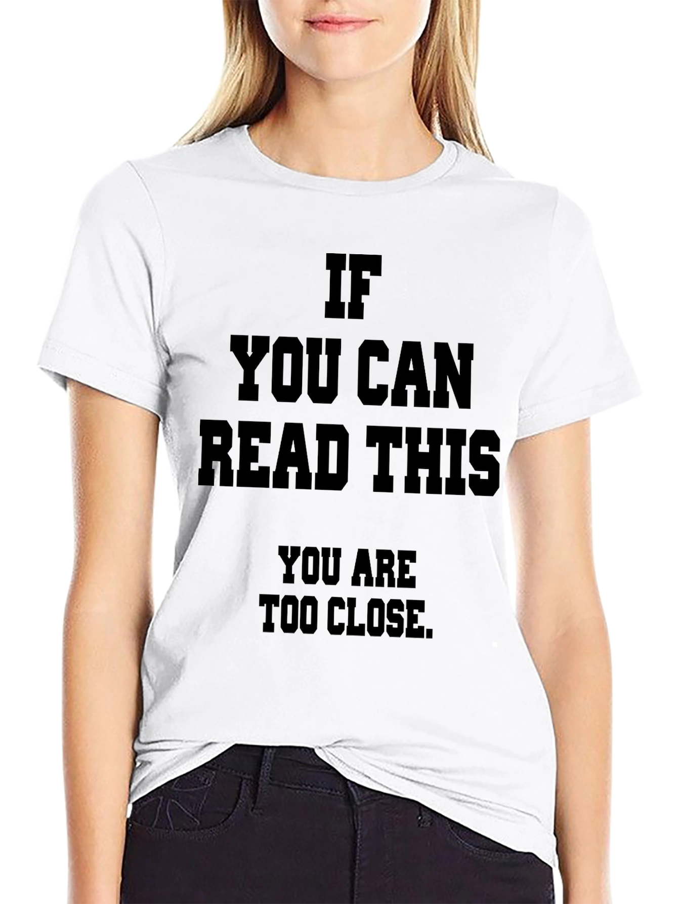 Funny Social Distance T-Shirt: If You Can Read This