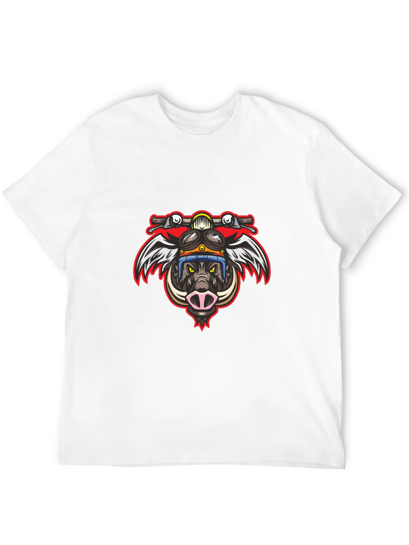 Biker Boar Graphic Tee - Ride Wild!