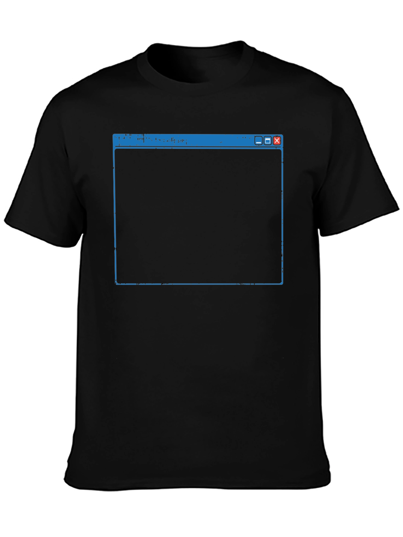 Retro Windows Screen Black T-Shirt