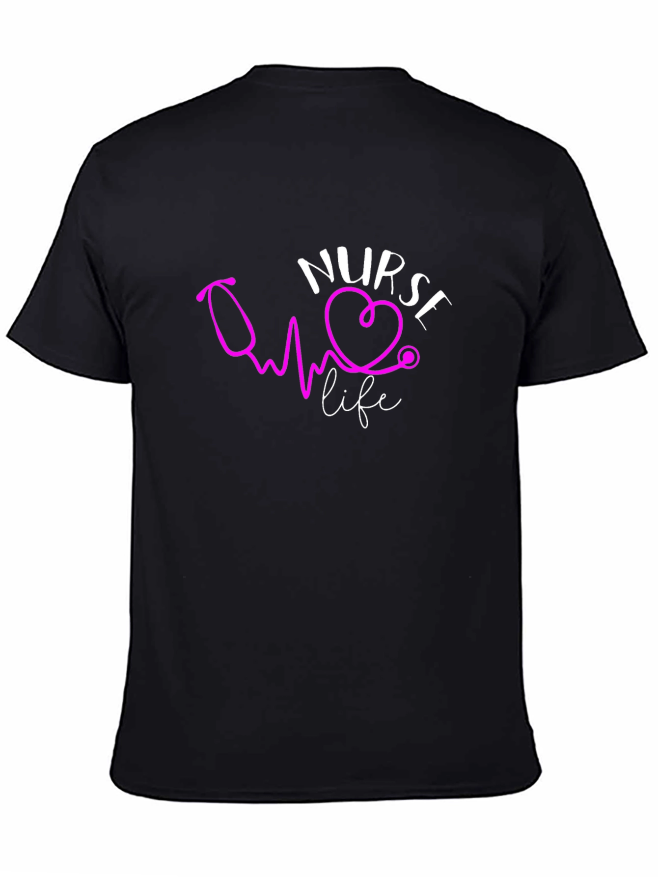 Nurse Life T-Shirt - Heartbeat Stethoscope Design
